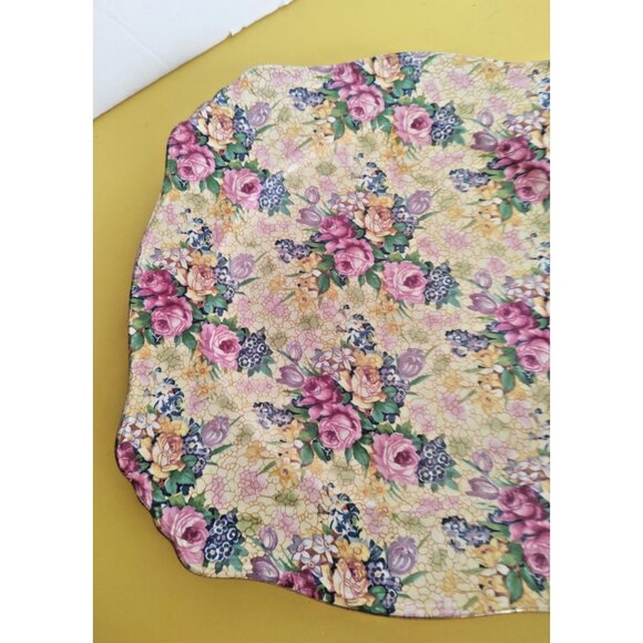 Vintage Royal Winton Grimwades WELBECK All-over Floral Chintz Salad Plate - Picture 3 of 10